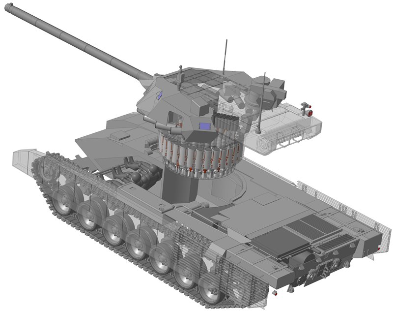 T 14 Armata Tank Diagram 4